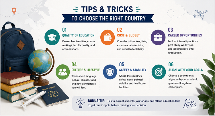 How to Choose a Country for Studying Abroad